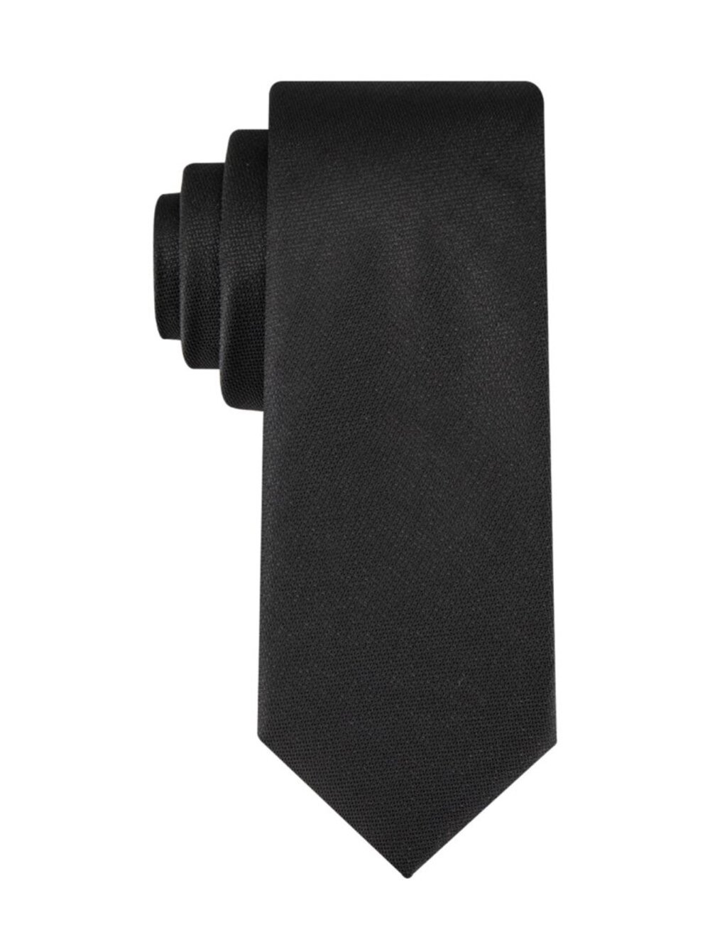 Calvin Klein Men's Emerson Lurex Solid Tie - Black